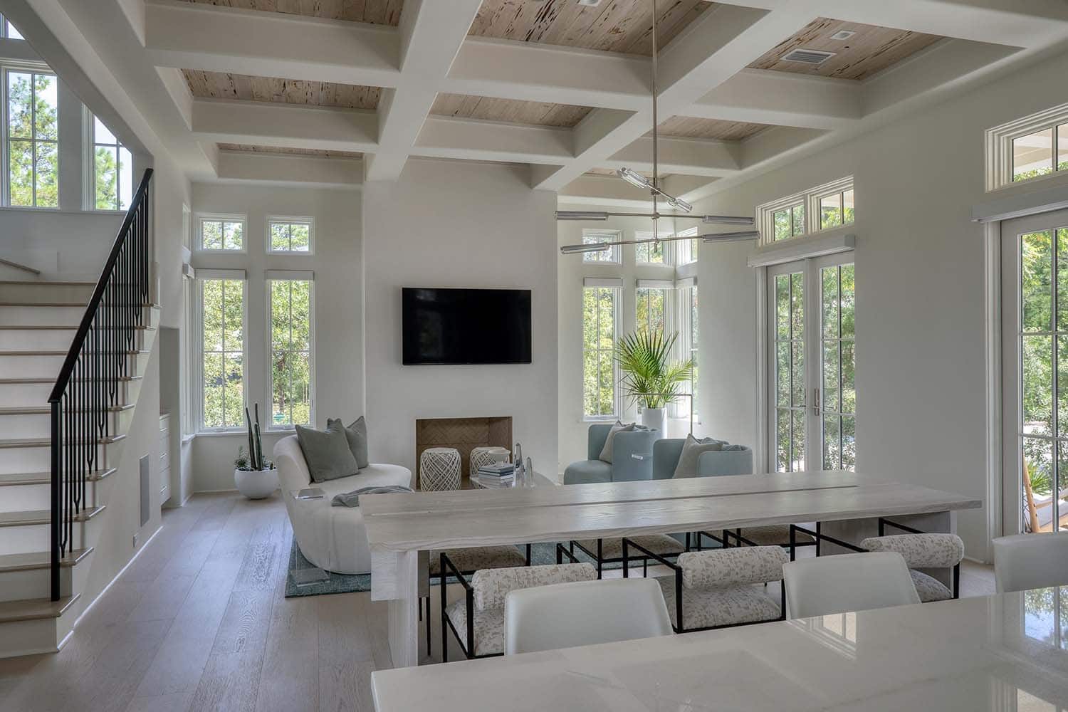 coastal style great room