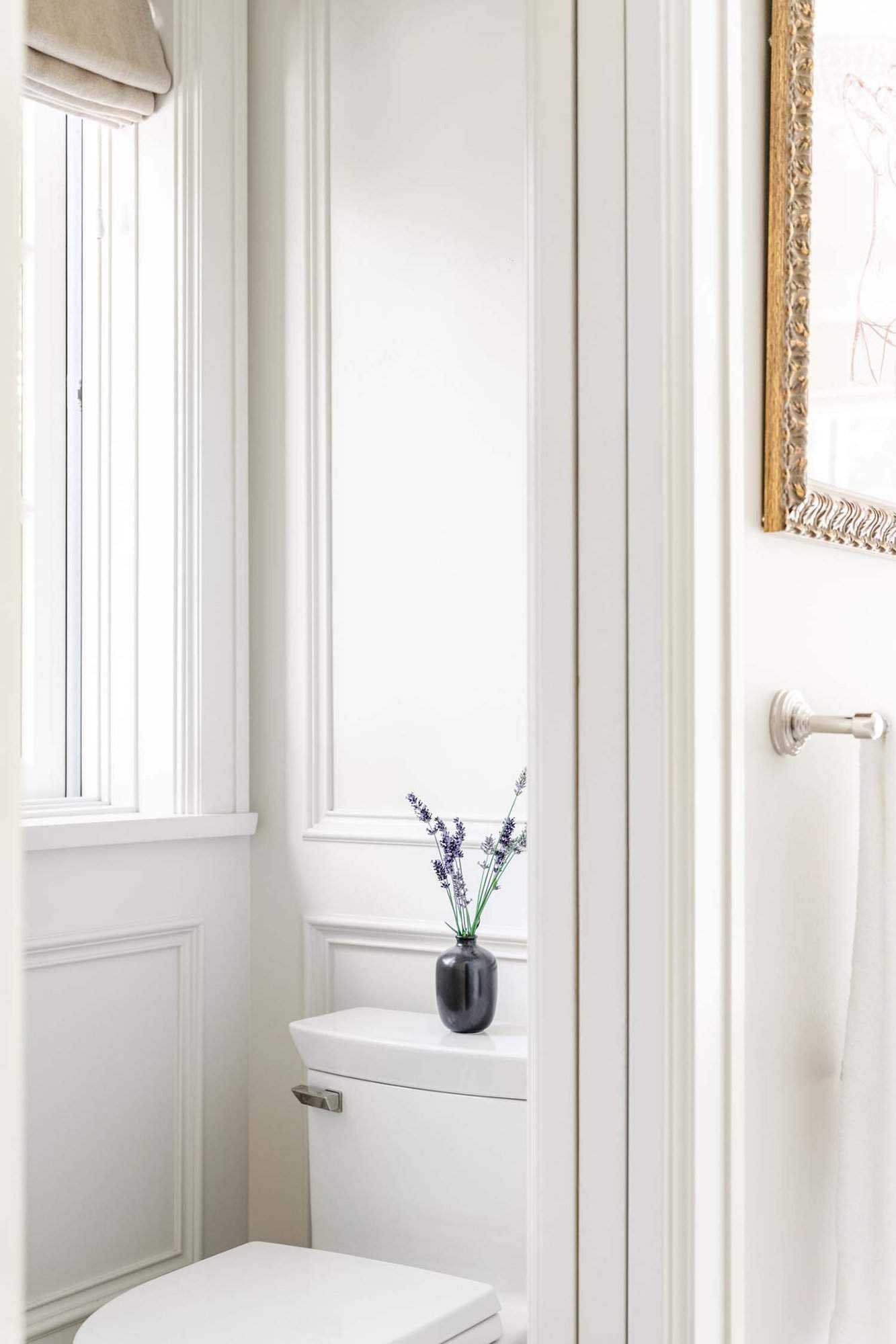 traditional powder room