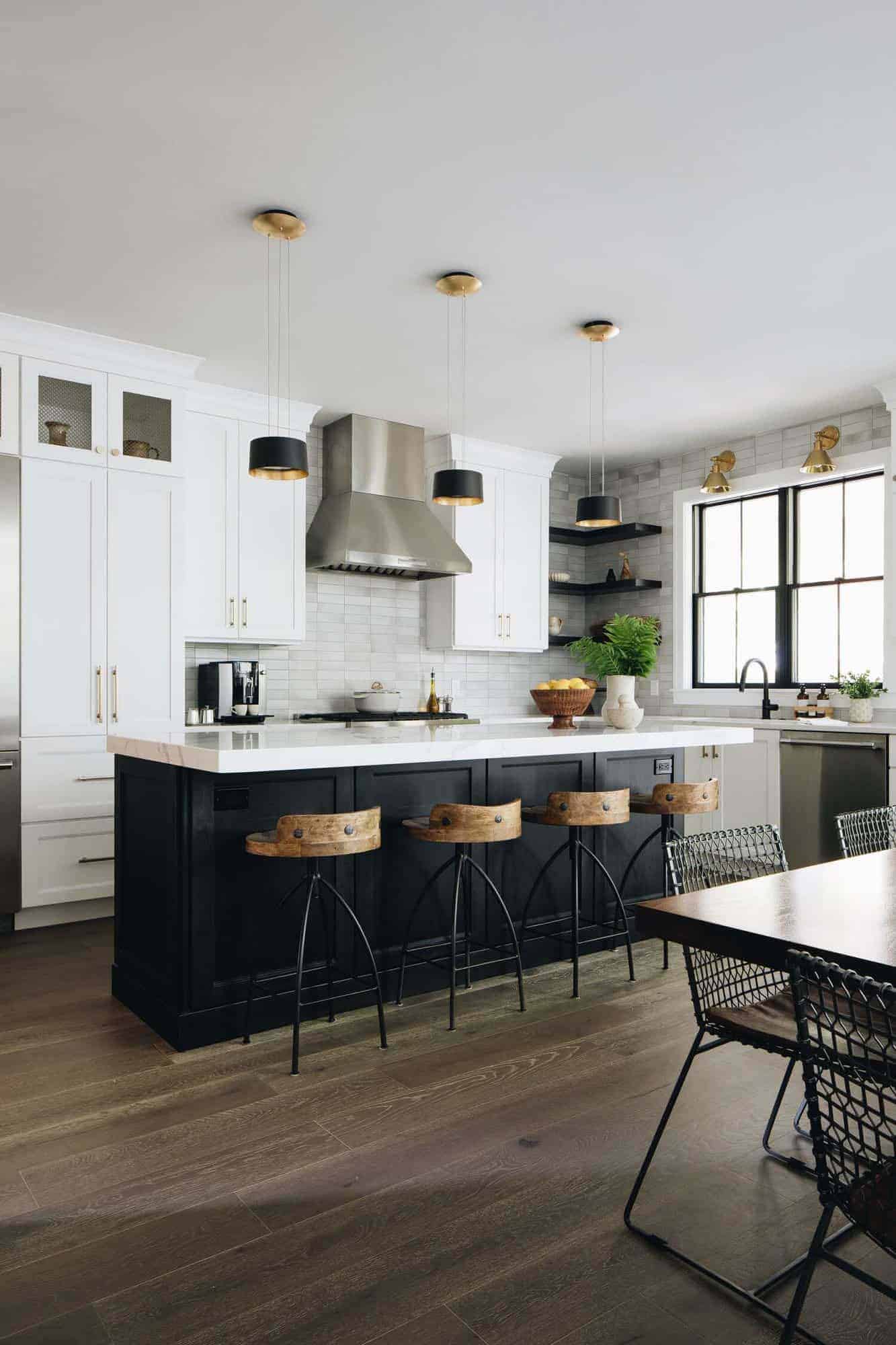 modern farmhouse style kitchen