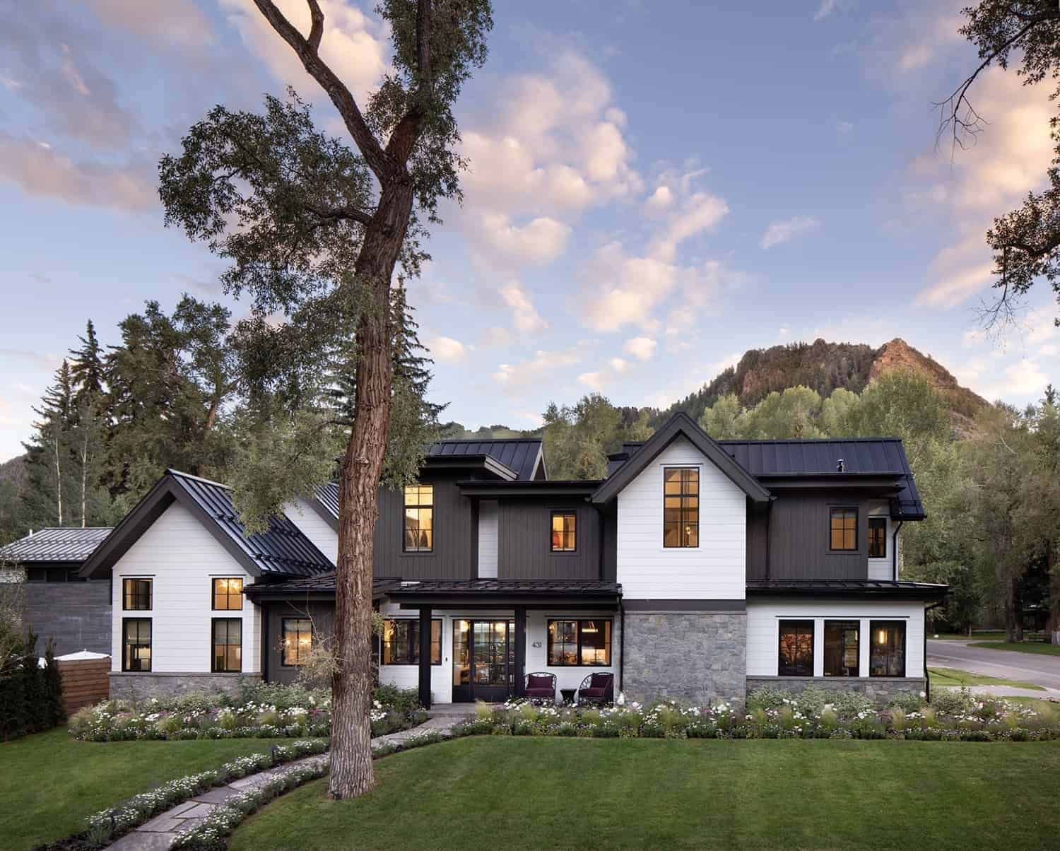 mountain farmhouse exterior