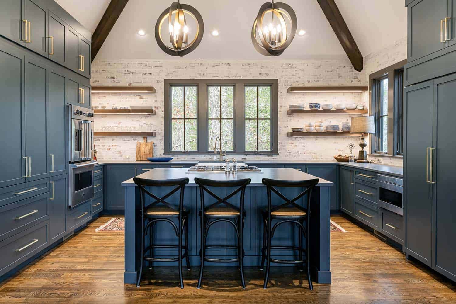 old world craftsman style kitchen