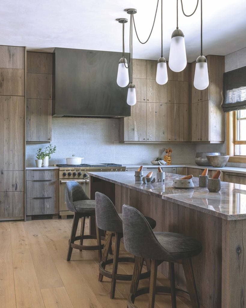 Inside a stunning Montana mountain house with elegant and rustic interiors