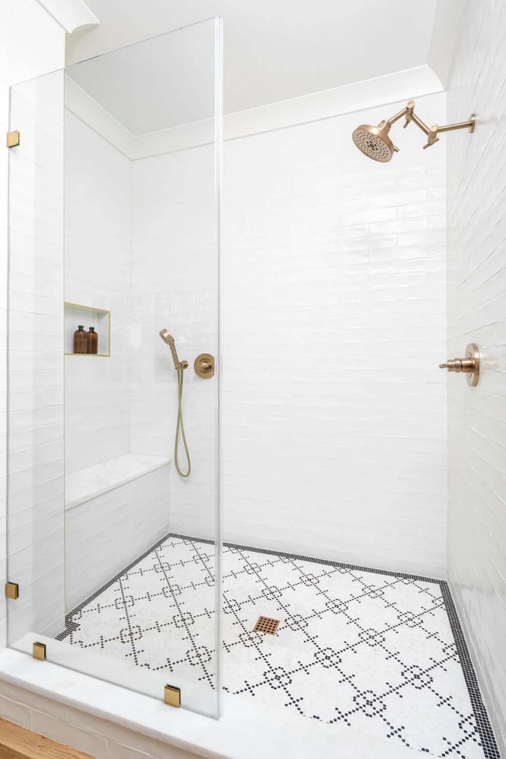 contemporary bathroom shower