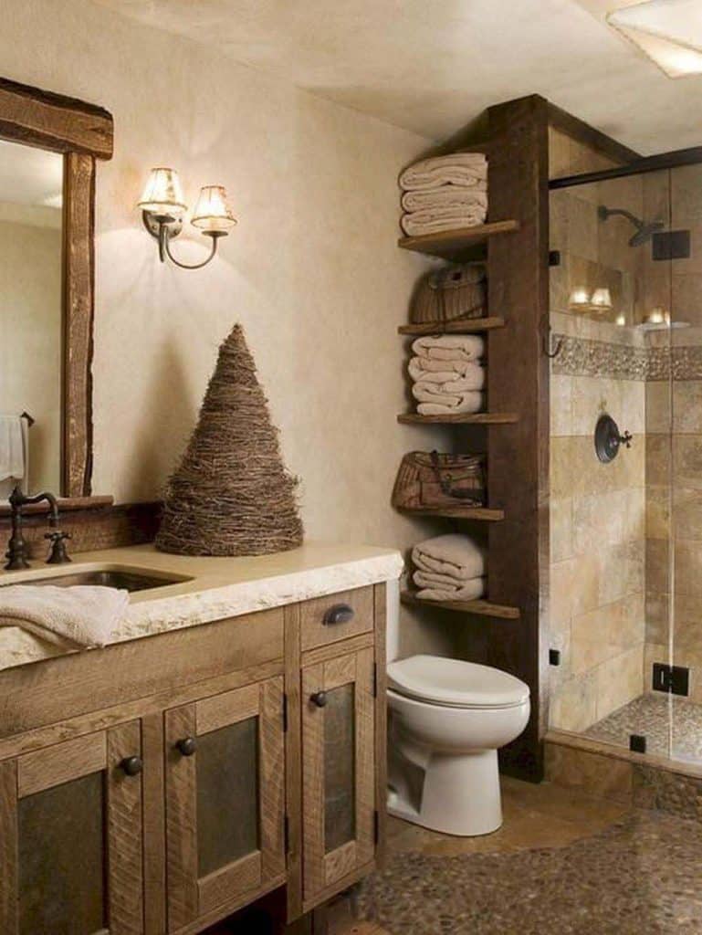 27 Beautiful Rustic Bathroom Design Ideas For A Welcoming Oasis