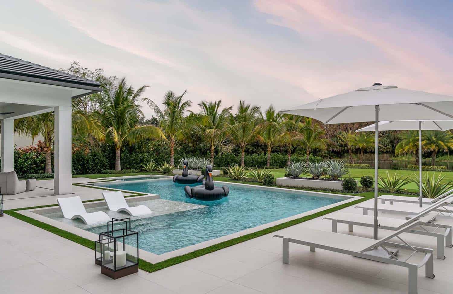 modern swimming pool