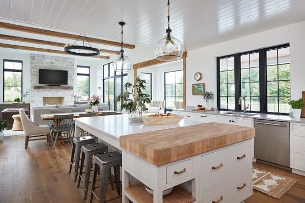 featured posts image for This modern farmhouse-inspired home in Michigan boasts inviting interiors