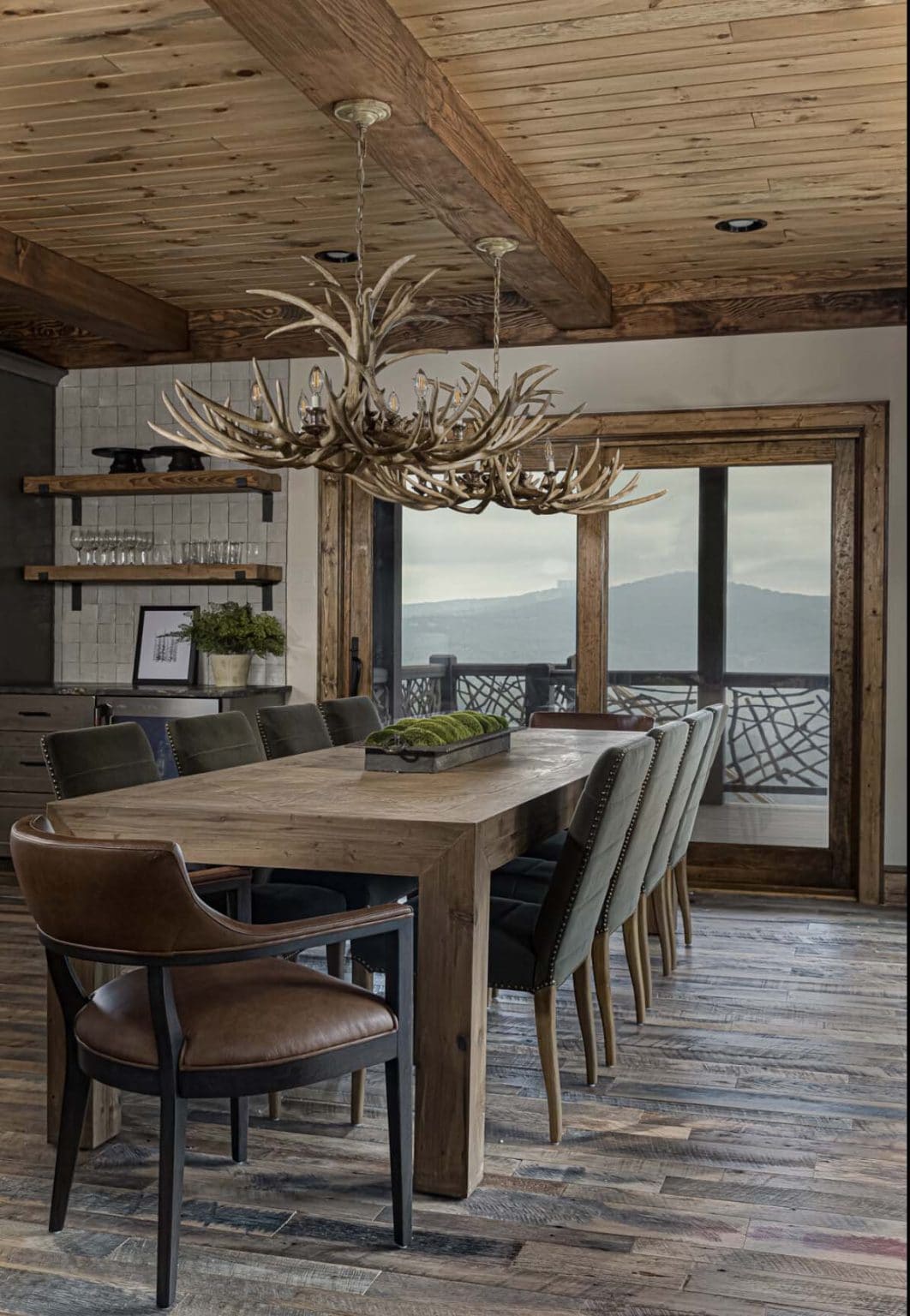 Rustic charm meets modern comfort in this Blue Ridge Mountains escape