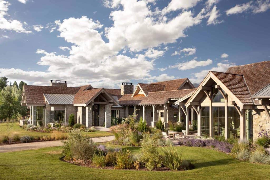 Inside an elegant and rustic Montana home with outstanding mountain views