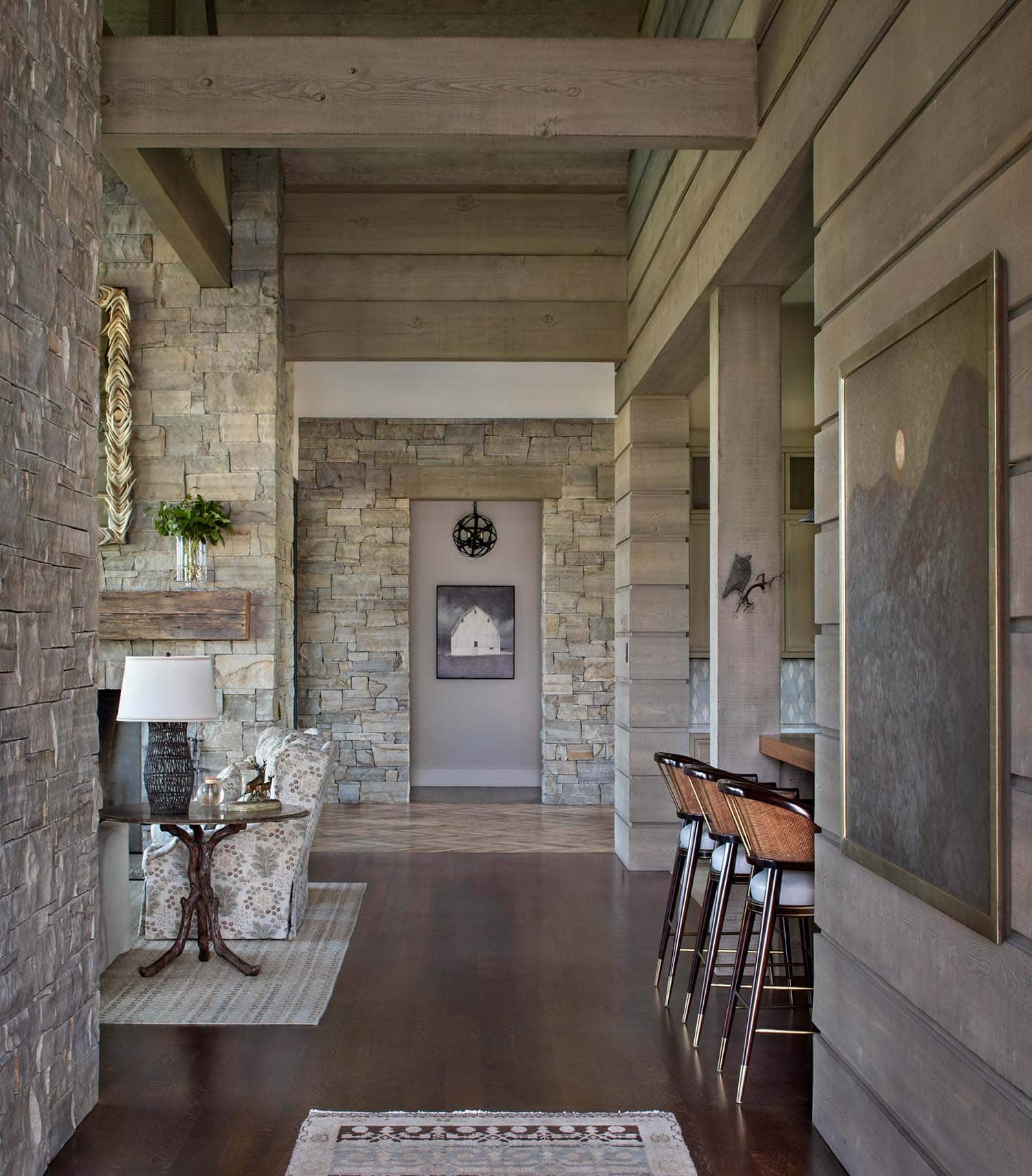 rustic home bar