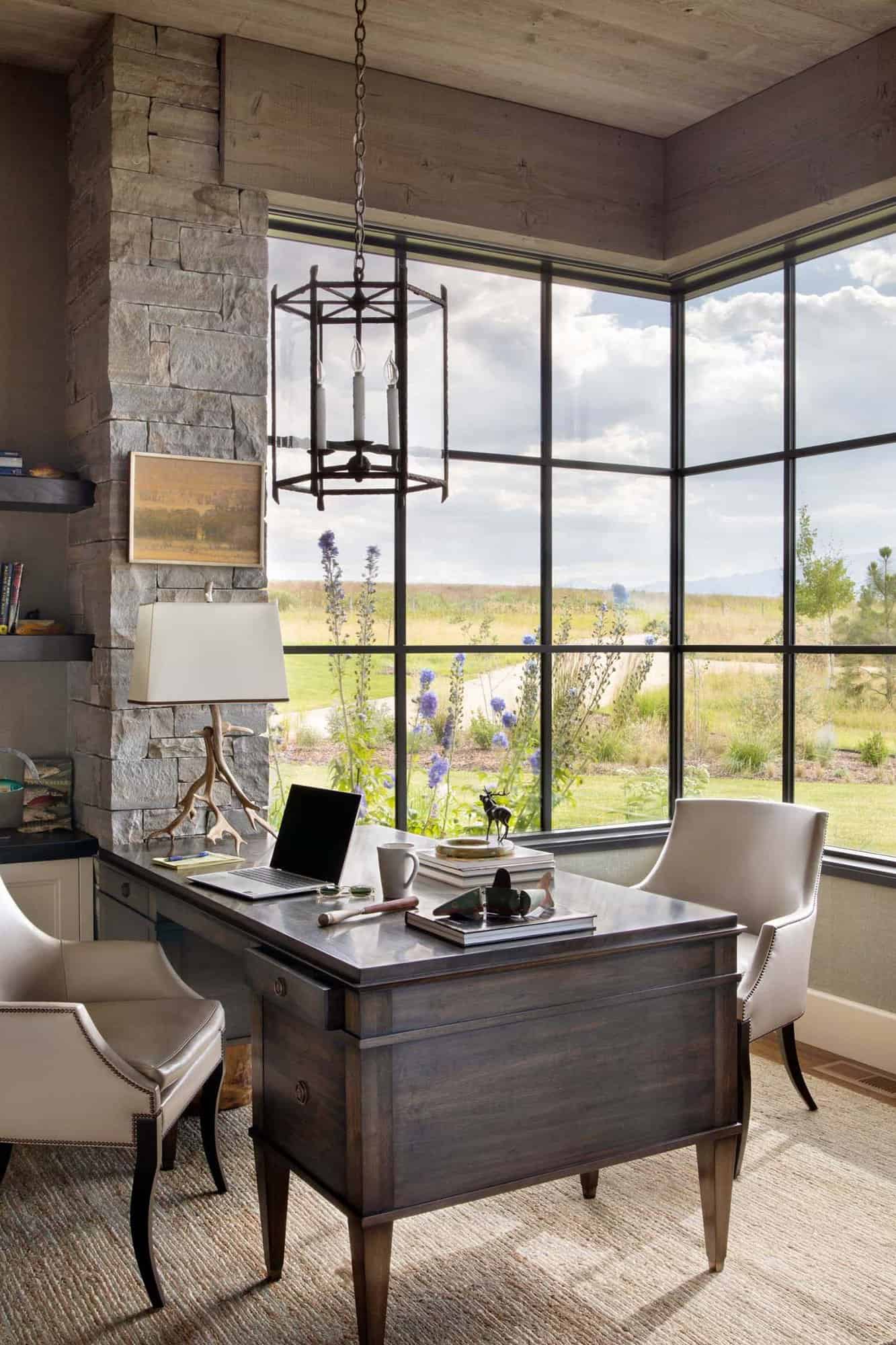 rustic home office