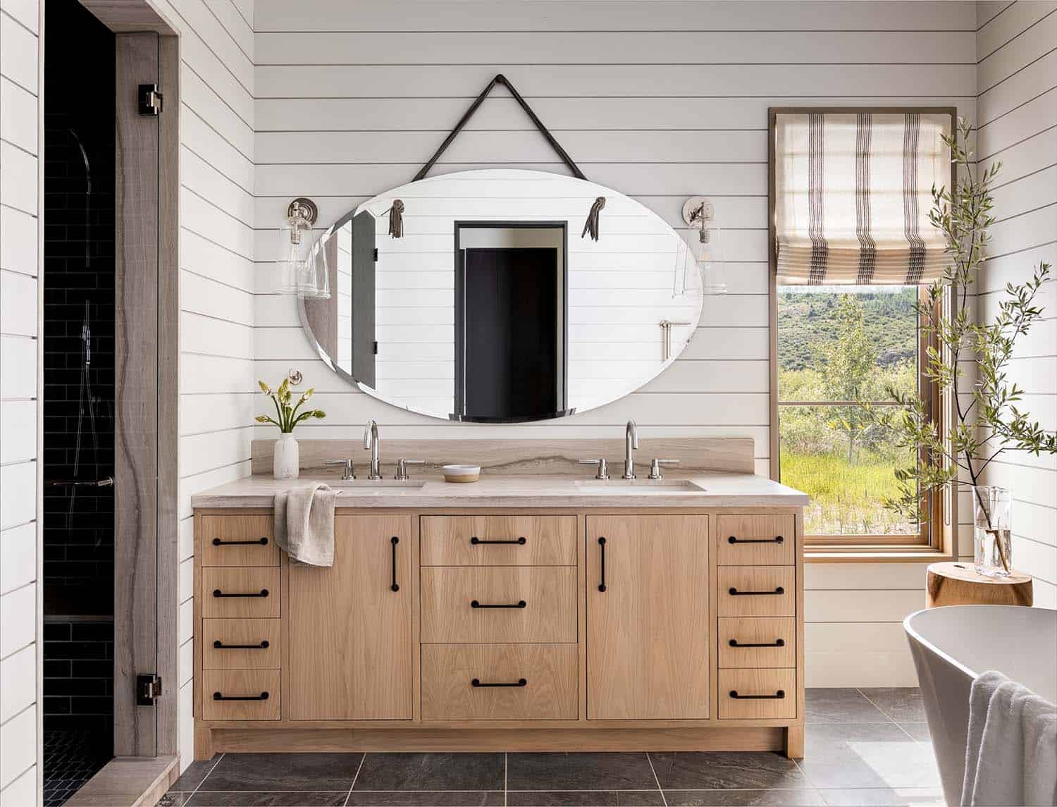 modern rustic bathroom vanity