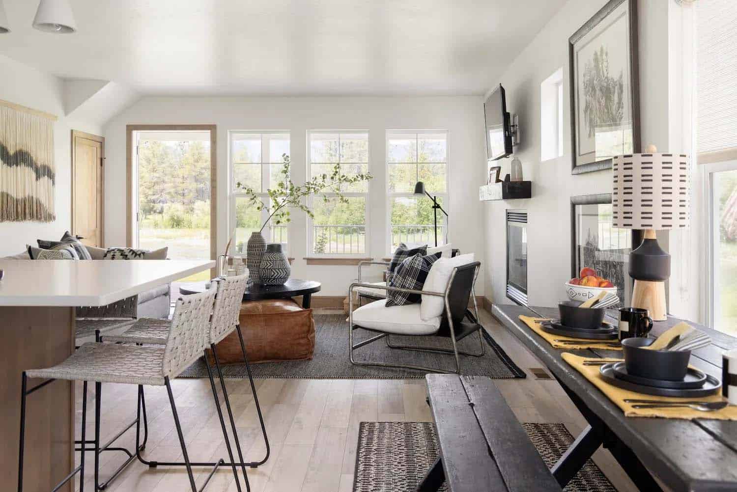 scandinavian style kitchen breakfast nook