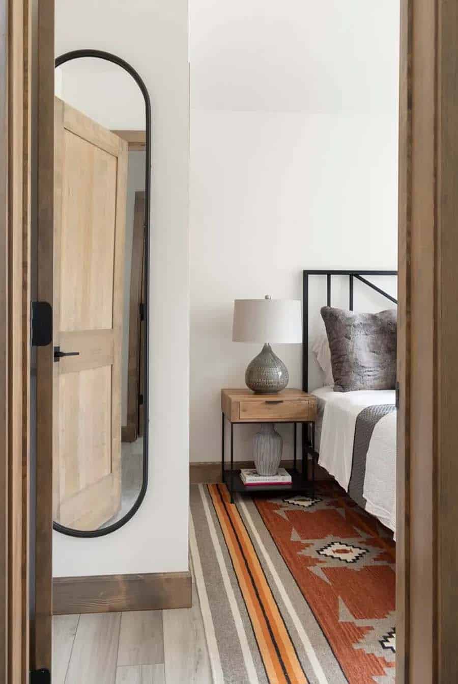 scandinavian style bedroom