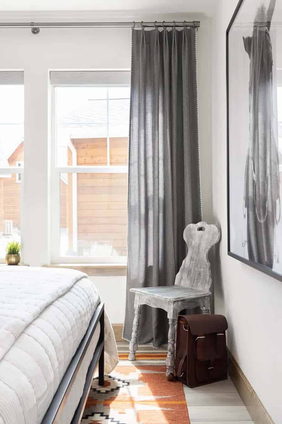 scandinavian style bedroom