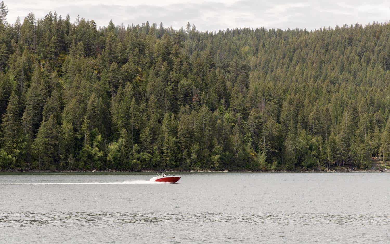 cedar shake lake house cabin with a view of Lake Pend Oreille, Idaho