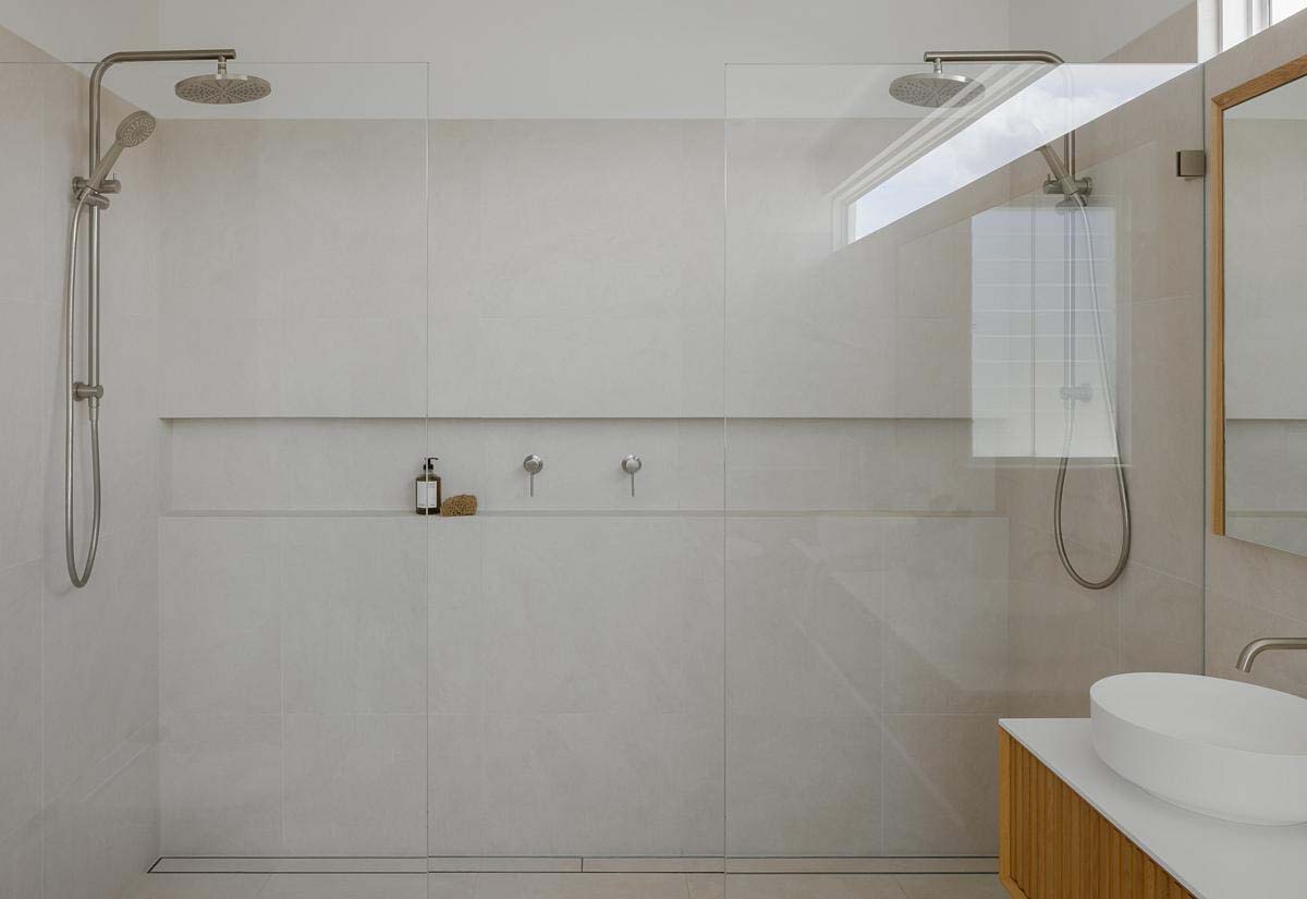 contemporary bathroom shower