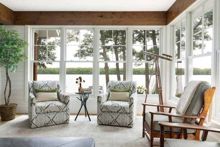 Step inside this Wisconsin lake house with serene and inviting interiors