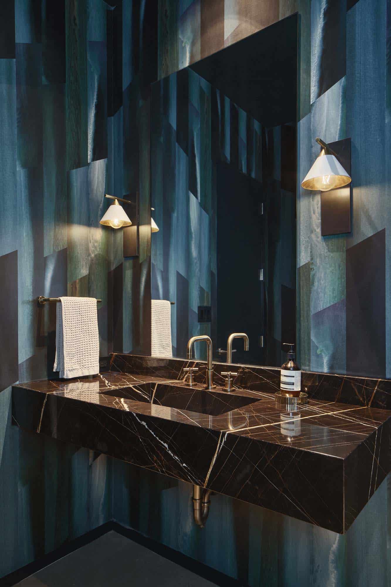 modern powder room