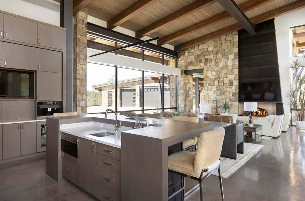 An unbelievable modern ranch house with views of the San Juan Mountains