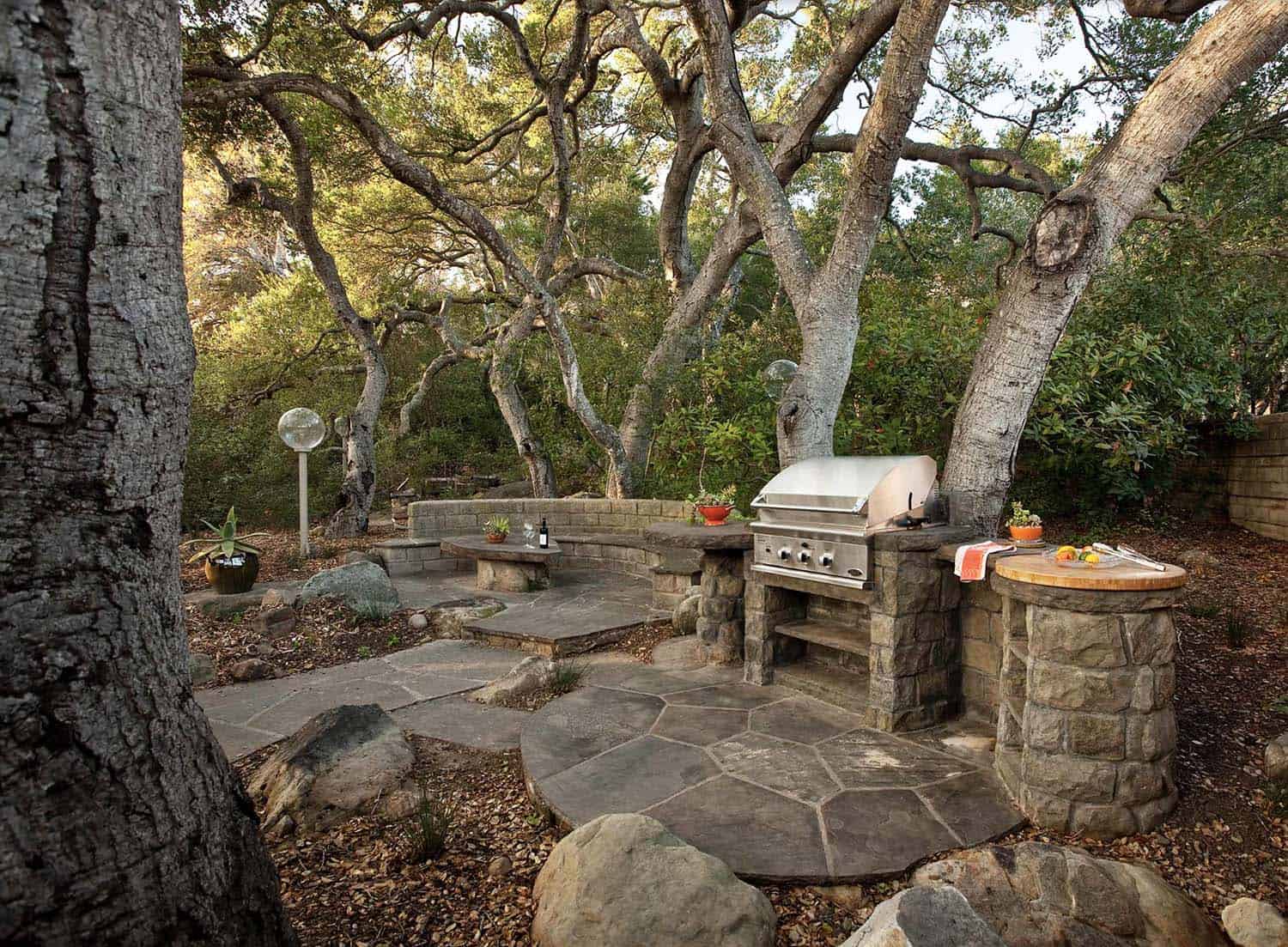 custom outdoor grilling station