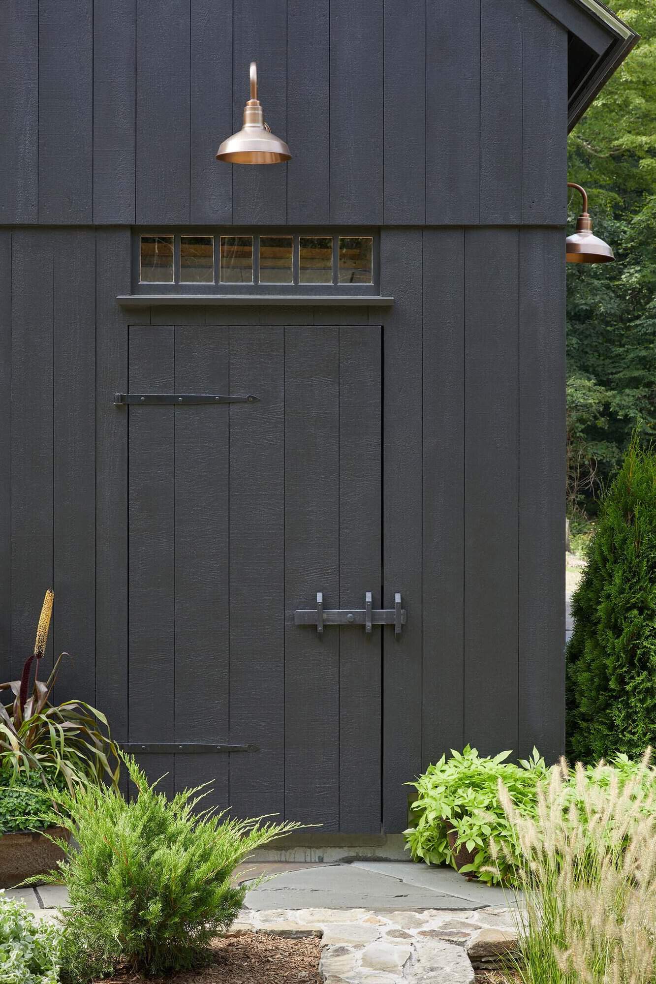 black barn garage exterior