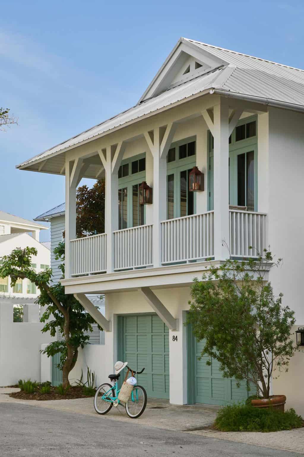 This incredibly serene Rosemary Beach house has amazing waterfront views