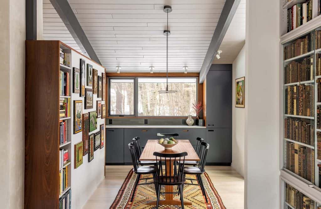Inside the stunning remodel of a midcentury deck house in New Hampshire