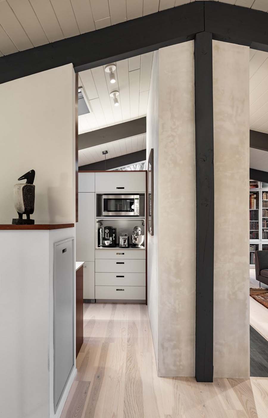 midcentury modern hallway