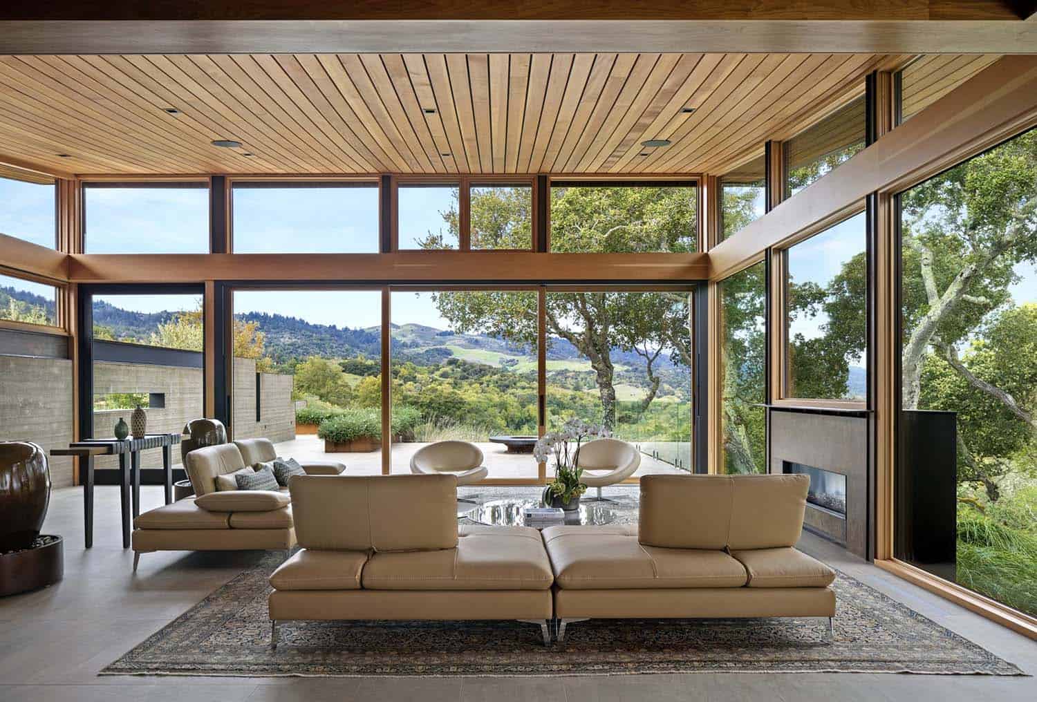 midcentury family room
