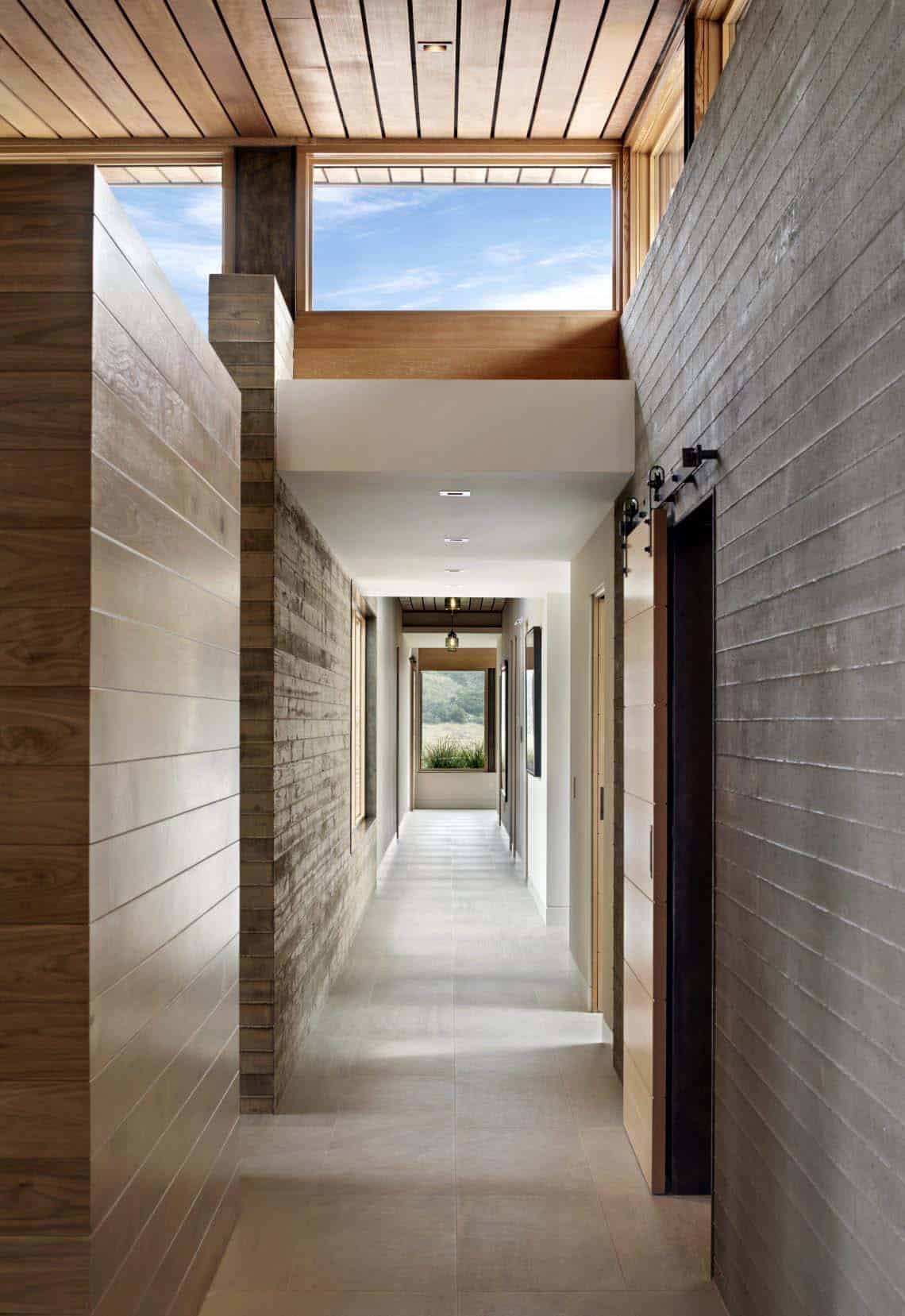 midcentury hallway