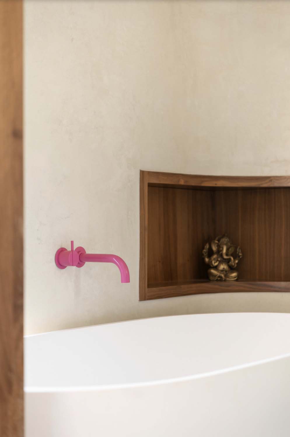 modern bathroom with a freestanding tub