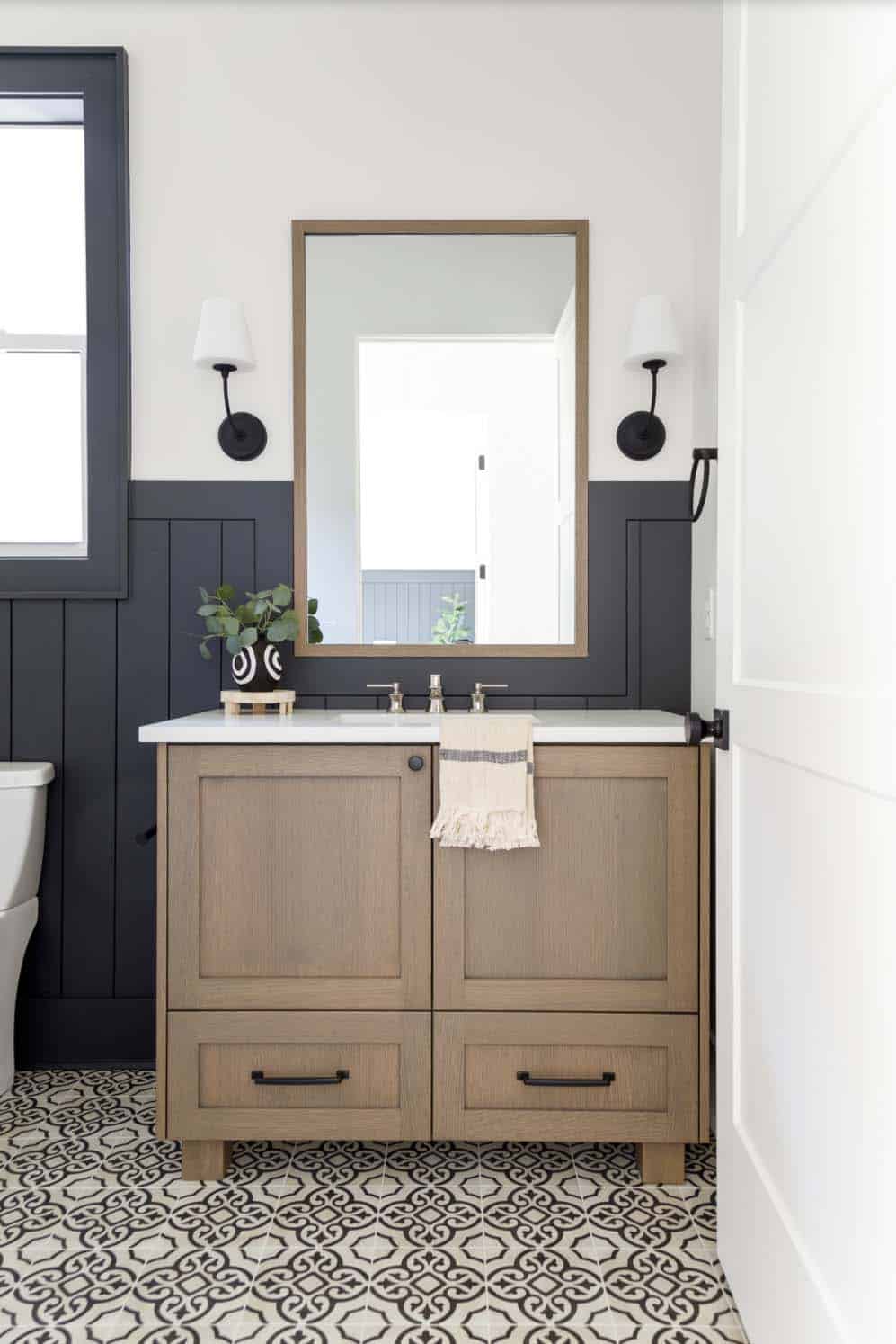 farmhouse style bathroom
