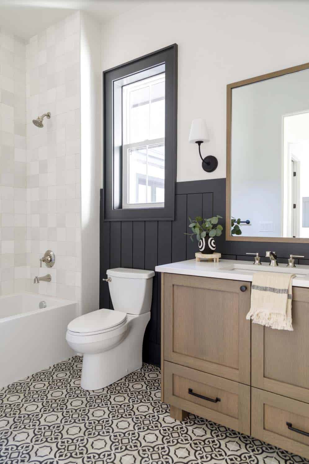 farmhouse style bathroom