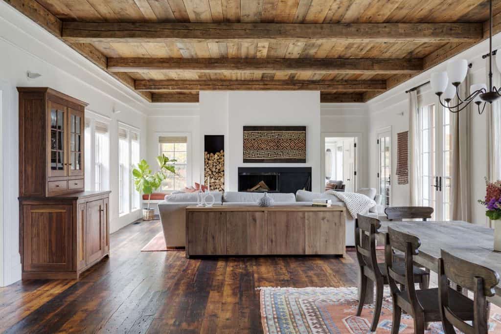 A peek into this timeless Vermont farmhouse with beautiful living spaces