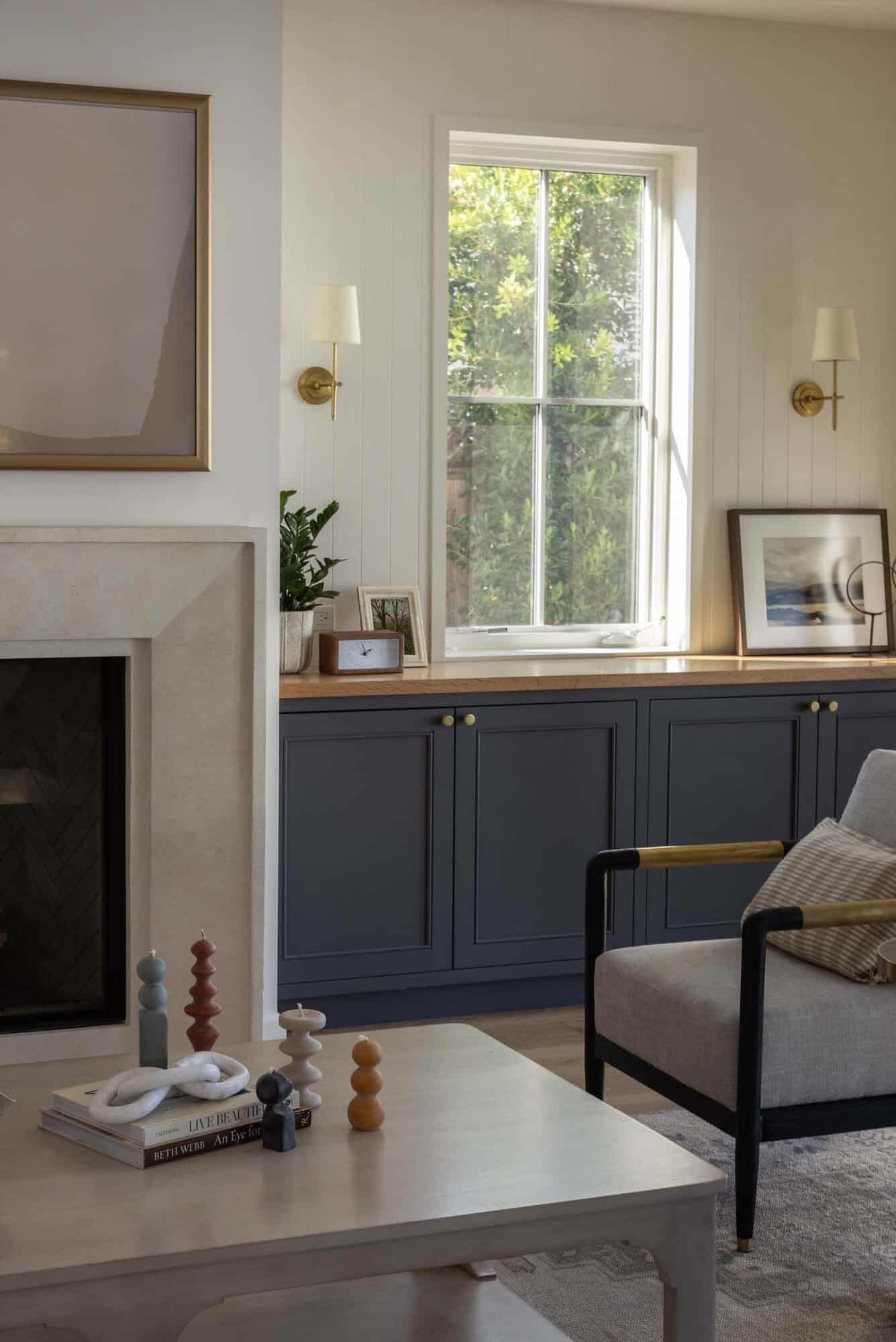 transitional style living room