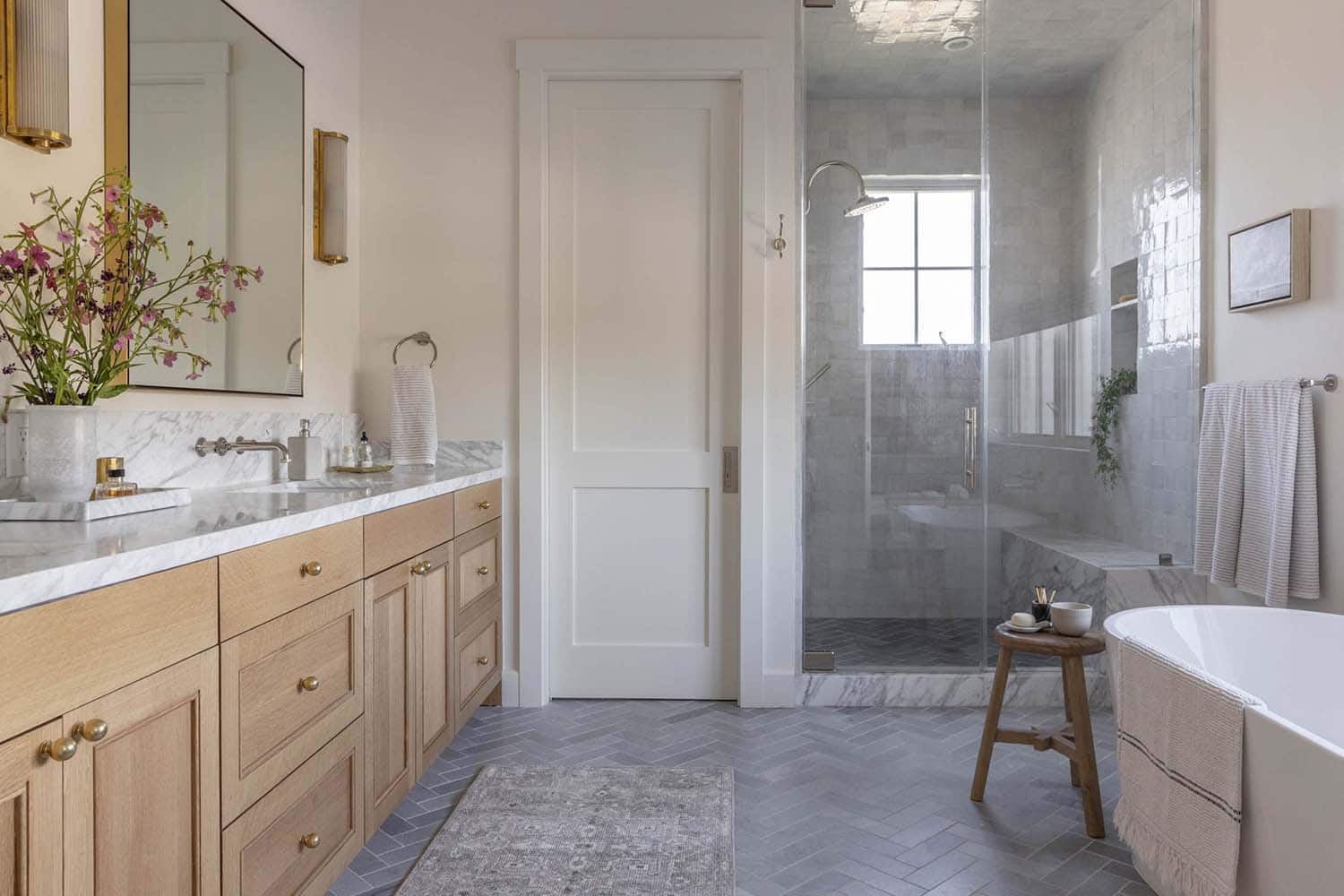 transitional style bathroom