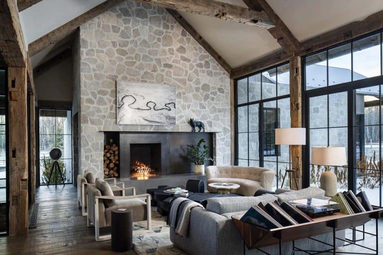 Inside a dreamy Idaho mountain home with modern and rustic details