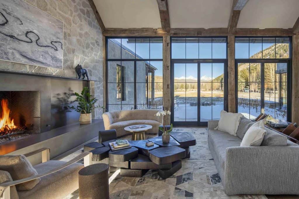 Inside a dreamy Idaho mountain home with modern and rustic details