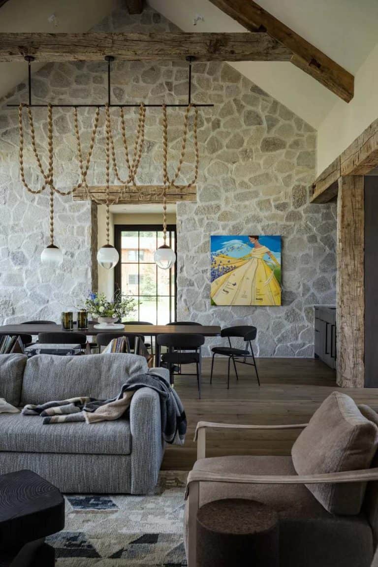 Inside a dreamy Idaho mountain home with modern and rustic details