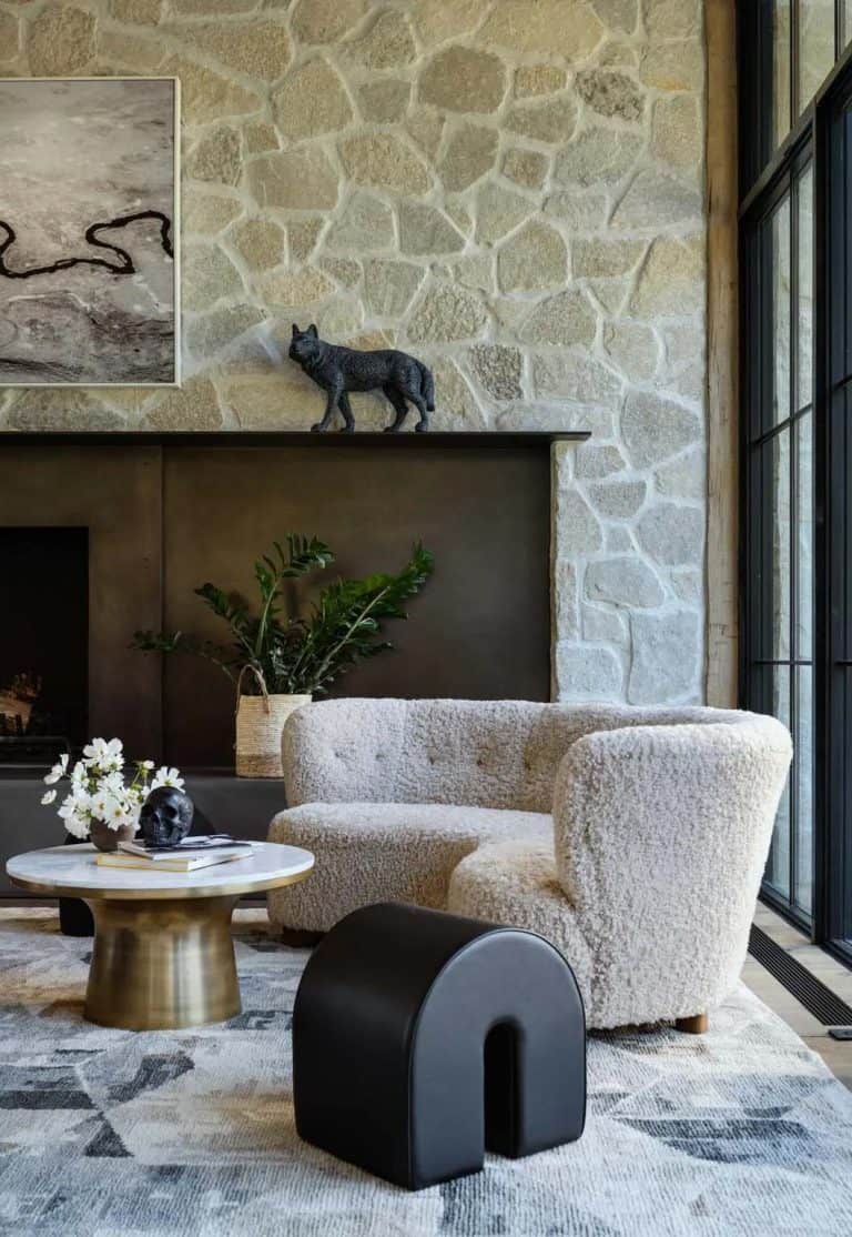 Inside a dreamy Idaho mountain home with modern and rustic details