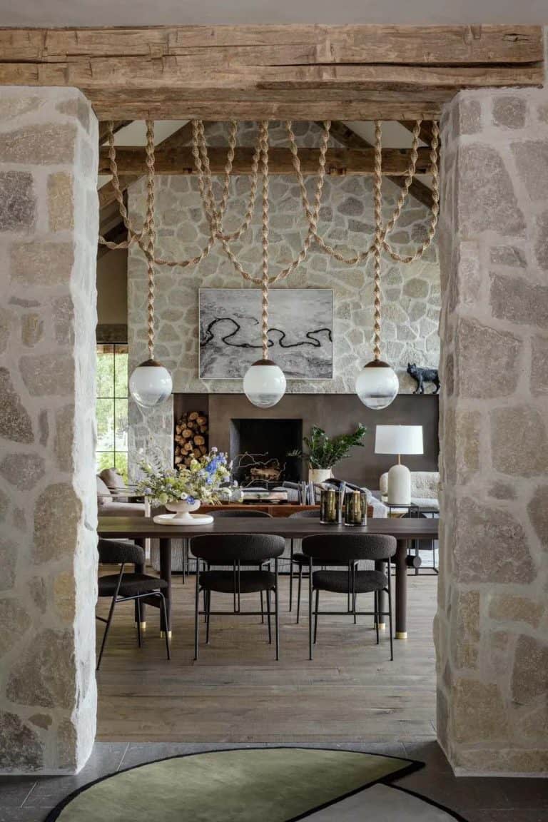 Inside a dreamy Idaho mountain home with modern and rustic details