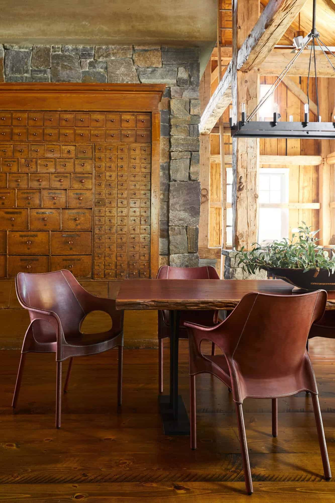 modern rustic dining room