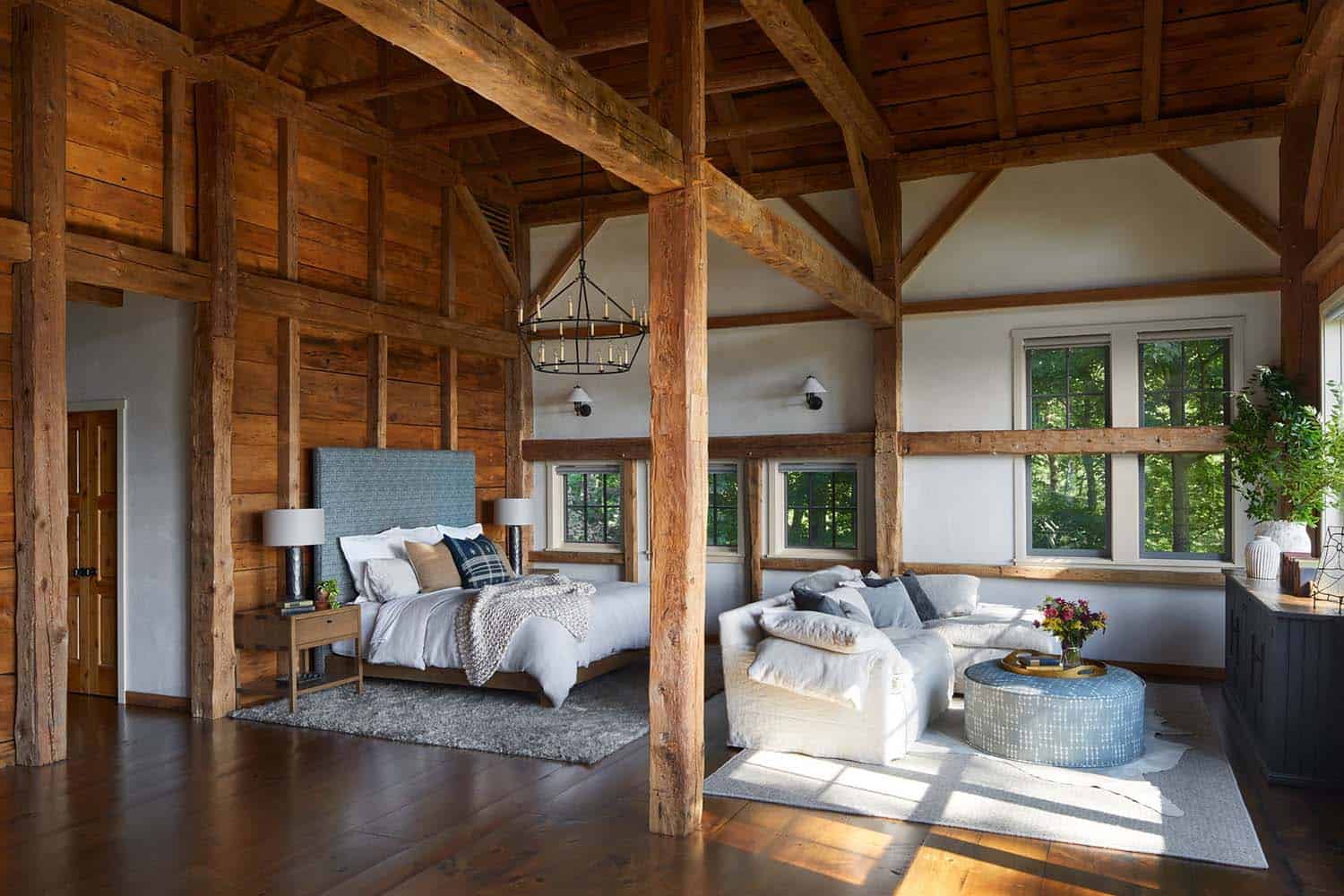 modern rustic bedroom