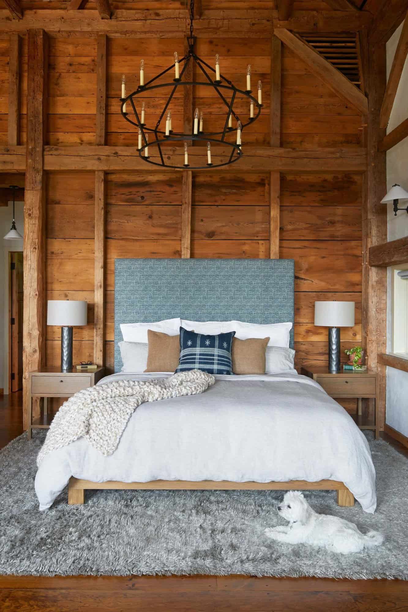 modern rustic bedroom