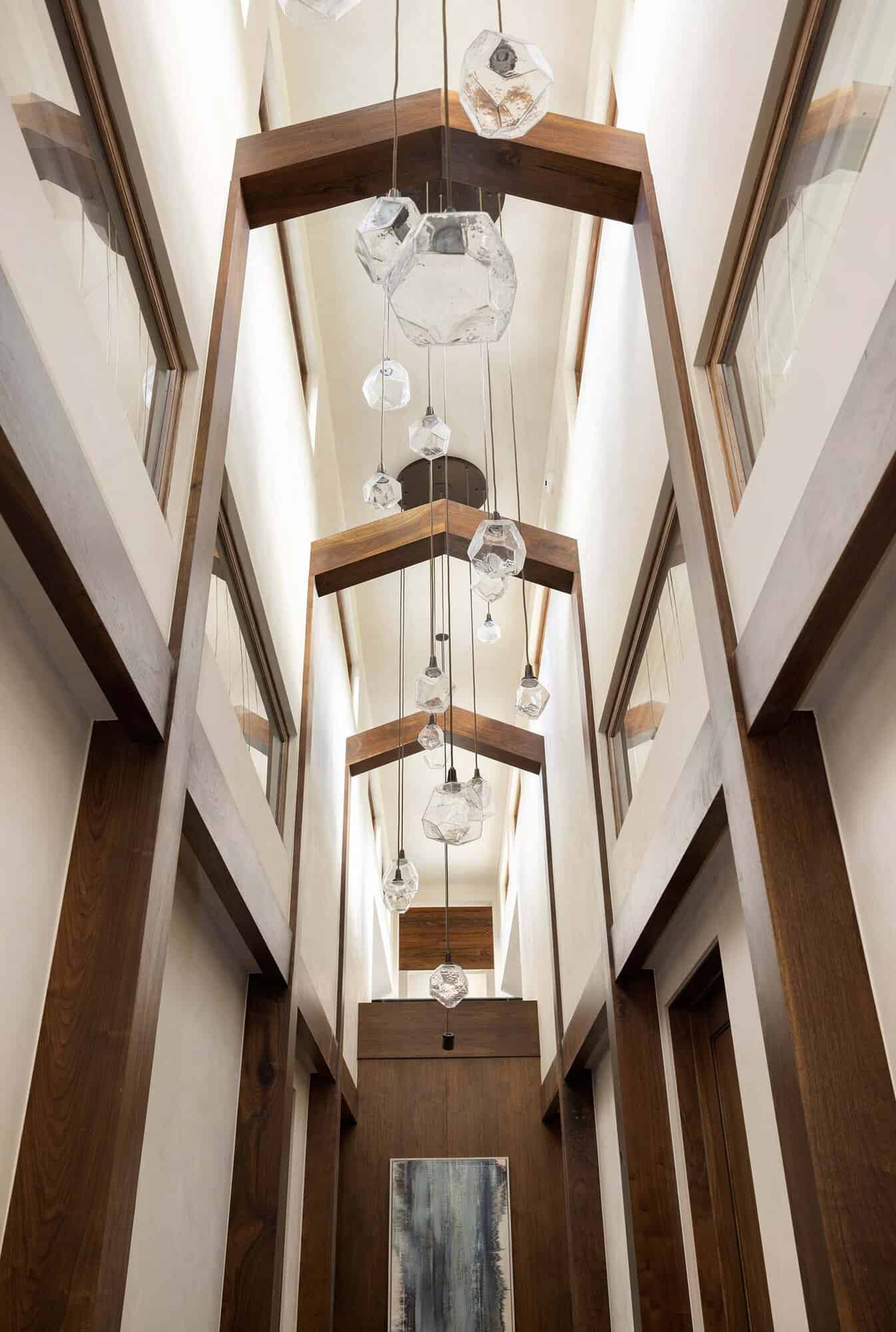 modern hallway ceiling detail