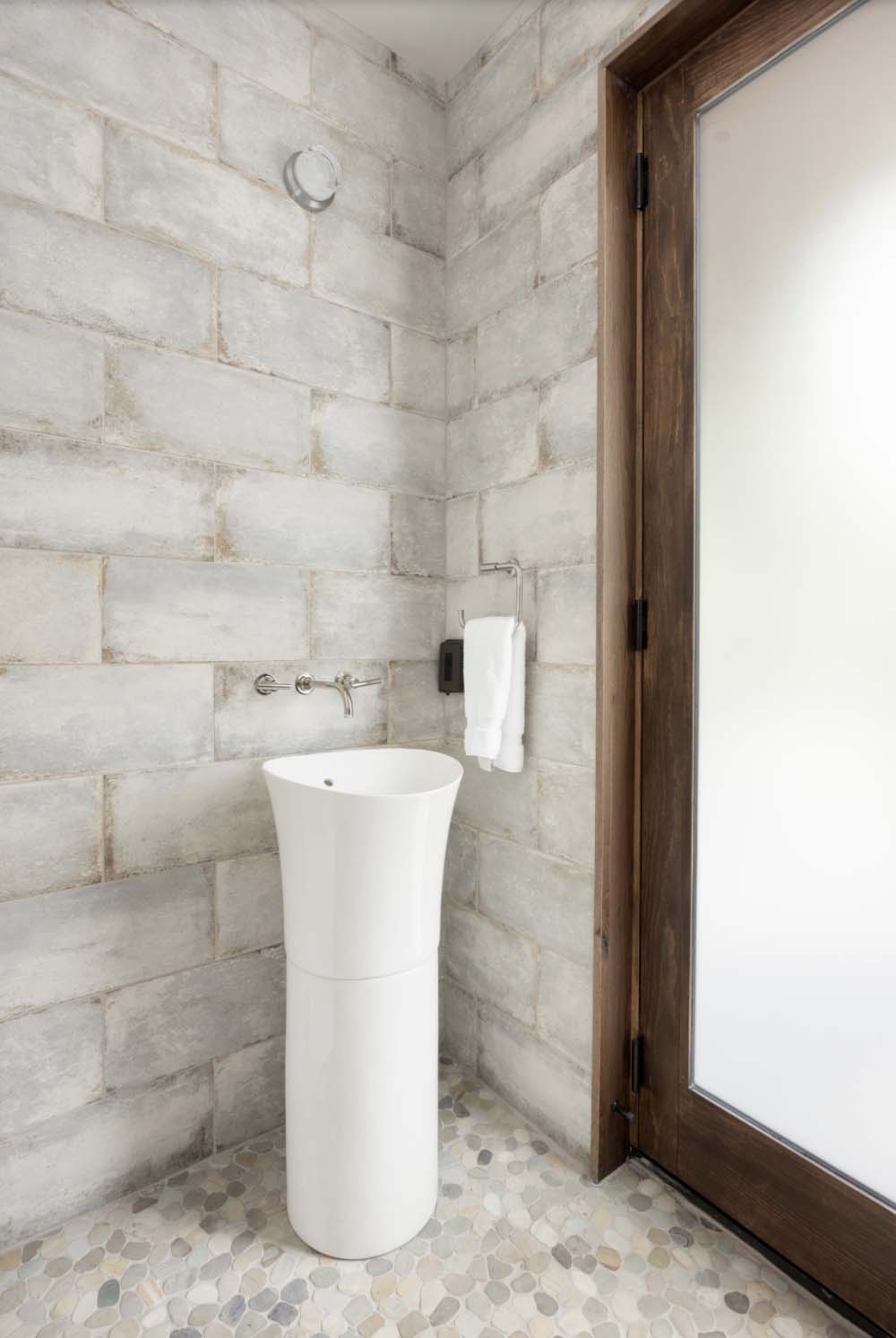 modern powder room