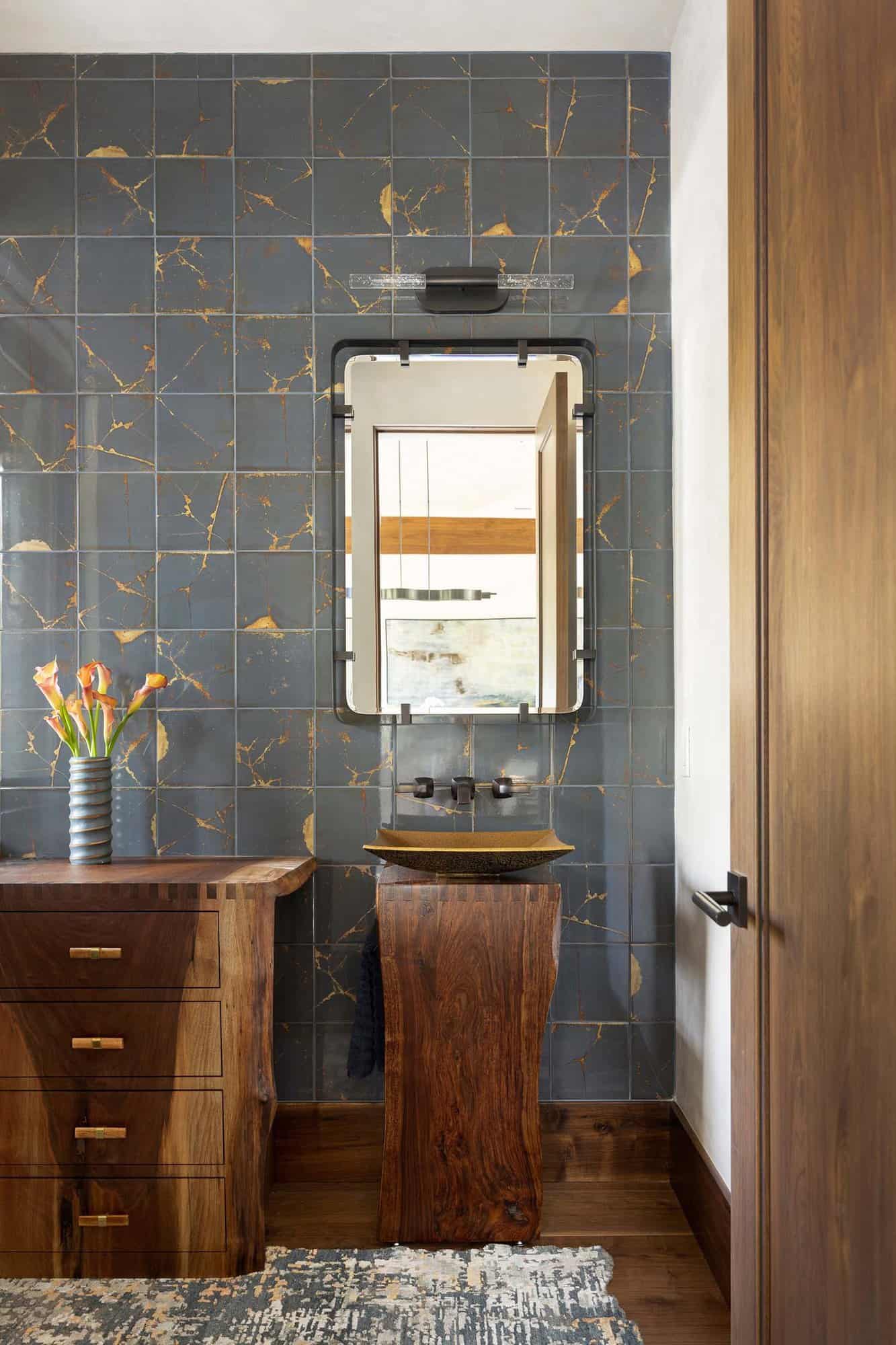 modern powder room