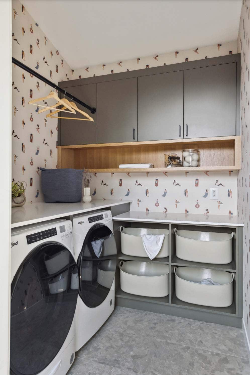 contemporary laundry room