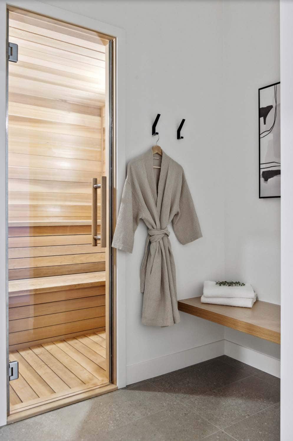 modern sauna