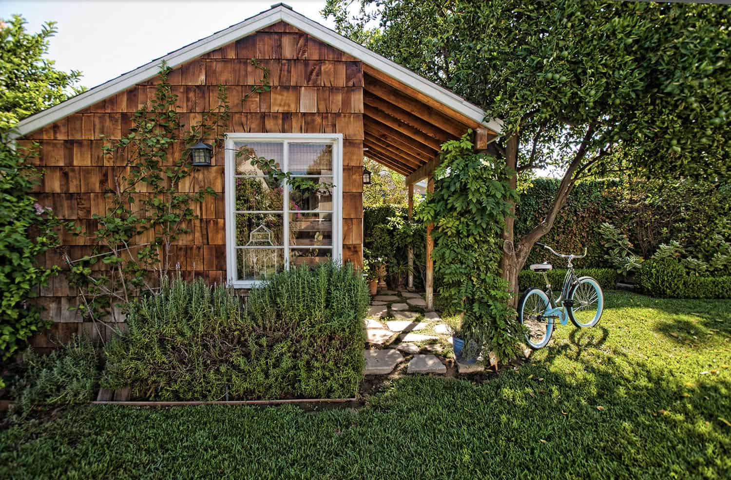 charming garden shed exterior